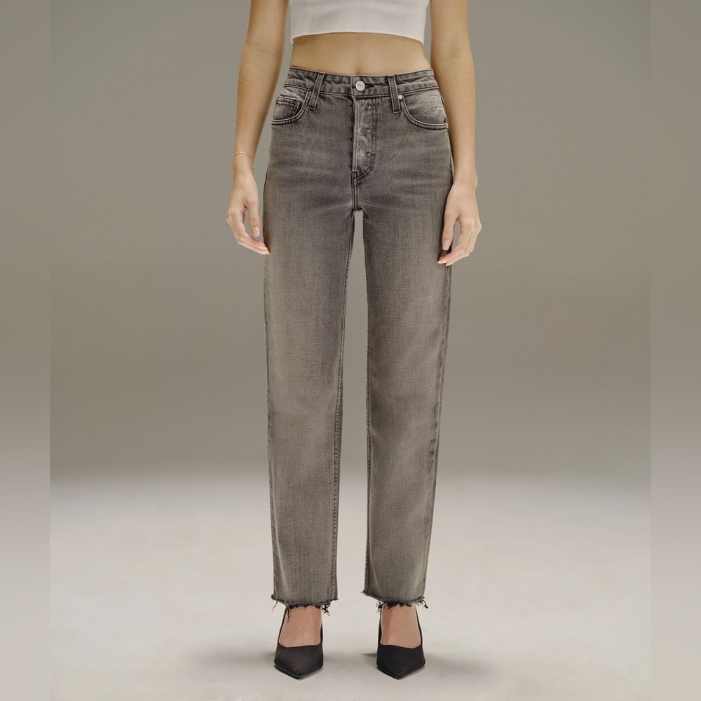 Trave Women’s BLAKE - RELAXED STRAIGHT TOUCH OF GREY Jeans Size 24
